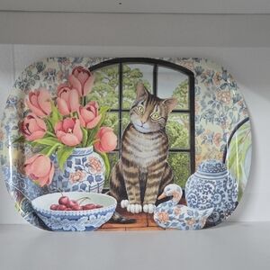  vintage Wilscombe melamine Cat Duck Tray